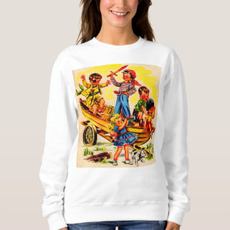 kids playing pirate sweatshirt