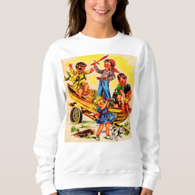 kids playing pirate sweatshirt (Front)
