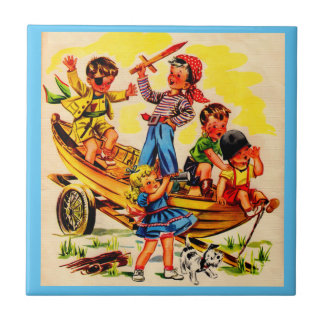 kids playing pirate tile