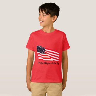 Kids' Pledge Allegiance Flag Hanes T-Shirt