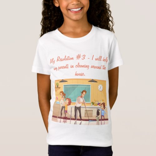 Kids Pledge Help with House Cleaning Basic Tee