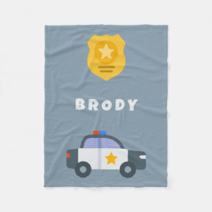 Kids Police Blanket - Personalized Name Blanket
