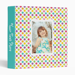 Kids Polka Dot Photo Album Binder