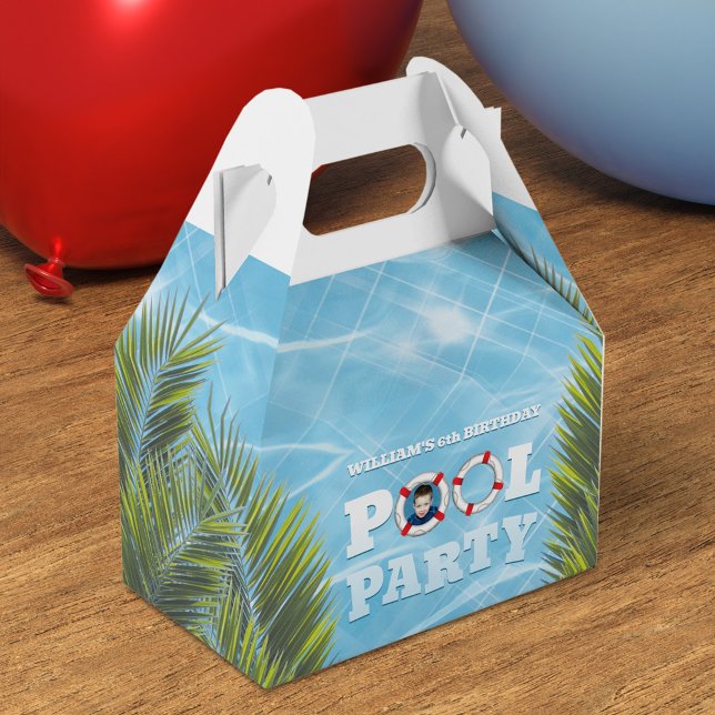 Kids Pool Party Favor Box - Thank You Gift (Creator Uploaded)