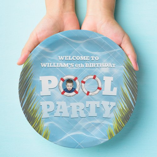 Kids Pool Party Plates _ Birthday Party Decor