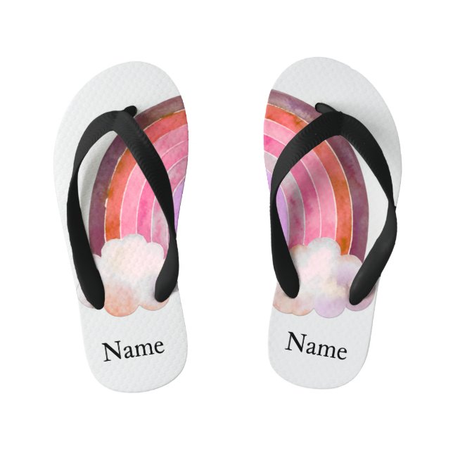 kids' pool slides rainbow kid's flip flops (Footbed)