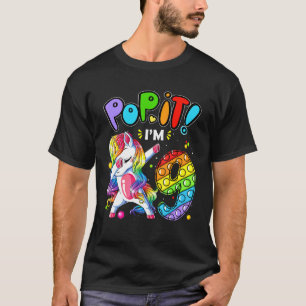 Kids Pop It 9th Birthday Girls 9 Years Old Fidget  T-Shirt