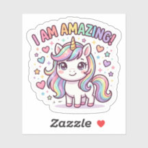 Kids Positive Affirmation Sticker | I Am Amazing
