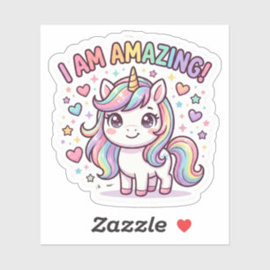 Kids Positive Affirmation Sticker I Am Amazing