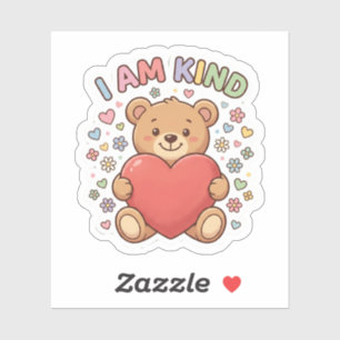 Kids Positive Affirmation Sticker I Am Kind