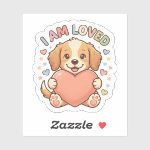 Kids Positive Affirmation Sticker I Am Loved