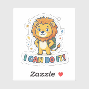 Kids Positive Affirmation Sticker I Can Do It