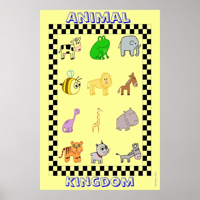 KIDS POSTERS - ROOM DECOR - CHILDREN'S ART - PLAY (Front)