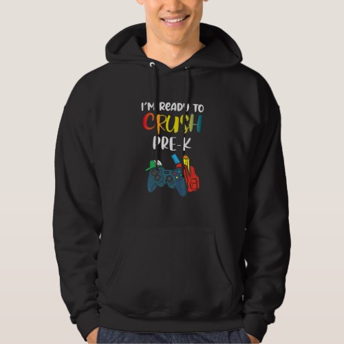 Kids Pre K Back To School Boys Game Pre Kindergar Hoodie
