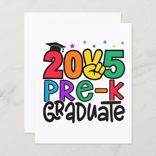 Kids Pre-K Grad 2025 Preschool Prek Graduation (Front/Back)