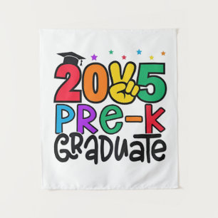 Kids Pre-K Grad 2025 Preschool Prek Graduation Tapestry