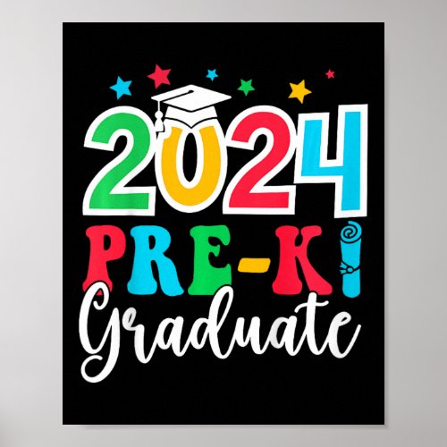 Kids Pre_k Graduate 2024 Preschool Graduation Clas Poster