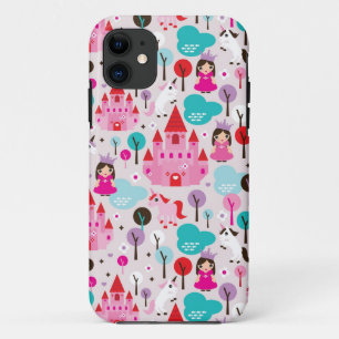 kids princess castle and unicorn iPhone 11 case