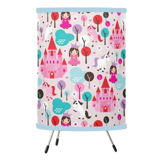 kids princess castle and unicorn tripod lamp (Left)