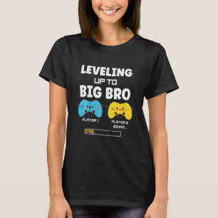 Kids Promoted To Big Bro 2023 Leveling Up To Big B T-Shirt