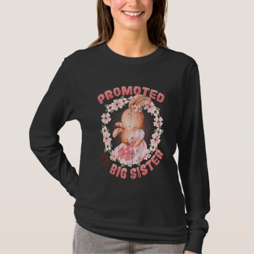 Kids Promoted To Big Sister 2023 Pregnancy Announc T_Shirt