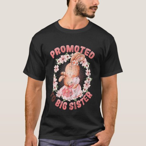 Kids Promoted To Big Sister 2023 Pregnancy Announc T_Shirt