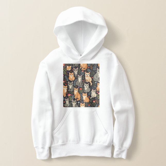 Kids' Pullover Hoodie (Laydown)