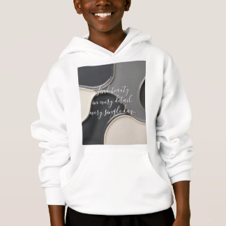 Kids pullover hoodie in stylish graphic