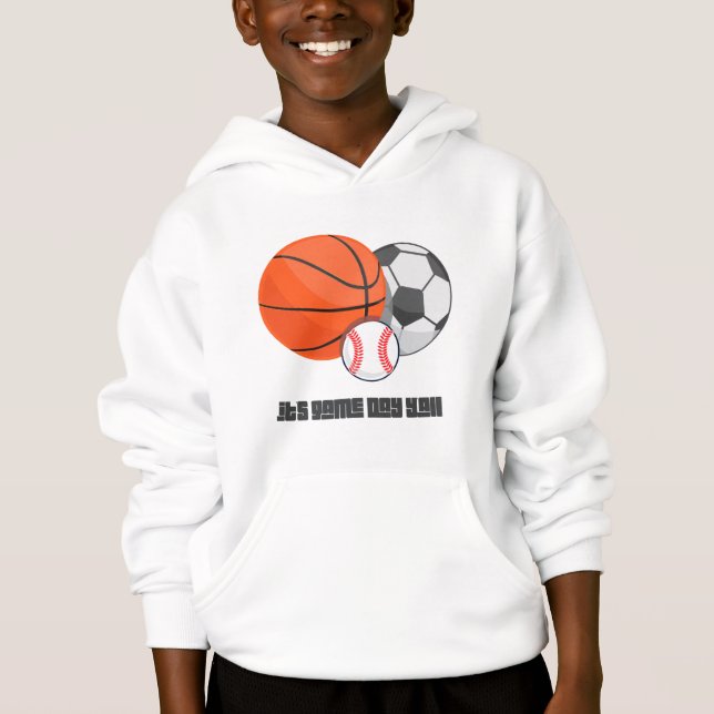 Kids Pullover Hoodie sports sweatshirt (Front)