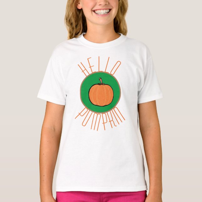 Kids pumpkin/Halloween  T-Shirt (Front)
