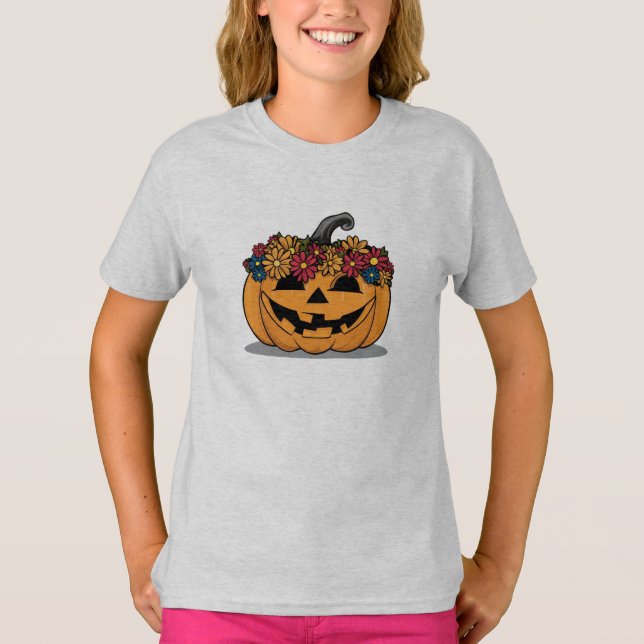Kids' Pumpkin Halloween T-Shirt (Front)