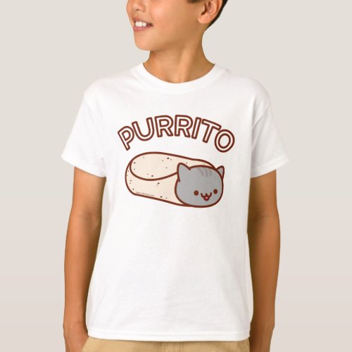 Kids PURRITO Cat Burrito T_SHIRT