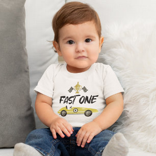 Kids Race Car 1st Birthday Baby T-Shirt