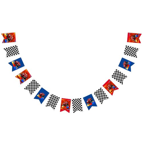 Kids Race Car Party Bunting Bunting Flags