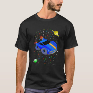 Kids RACE CAR ROCKET in Space Fun Science Unique J T-Shirt