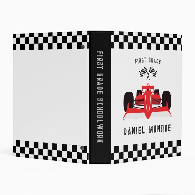 Kids Racing Car Back to School Binder (Background)