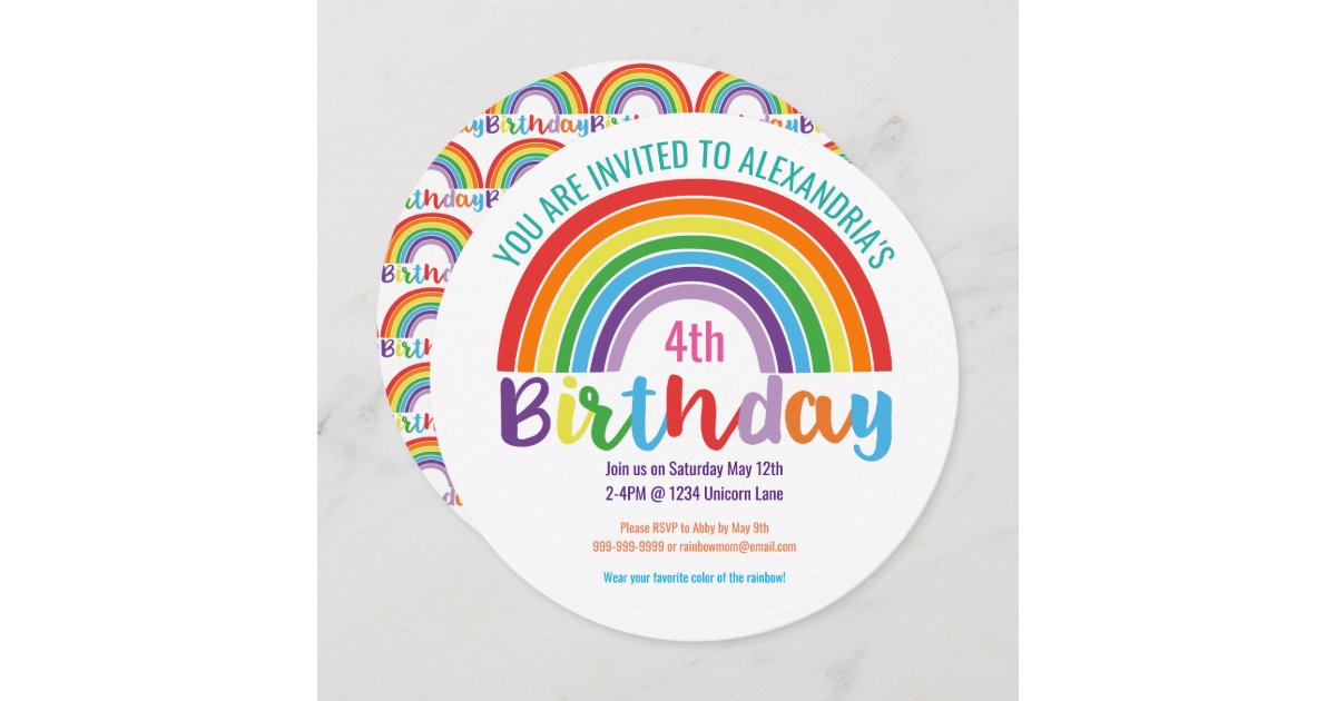Rainbow Birthday Party for Kids