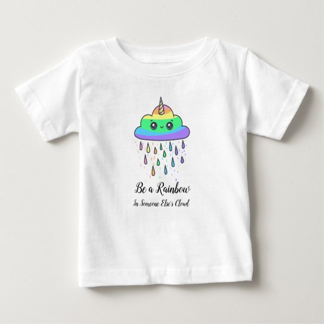 Kids Rainbow Cloud Graphic Tee (Front)