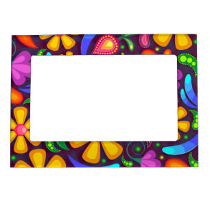 Kids rainbow color abstract magnetic frame
