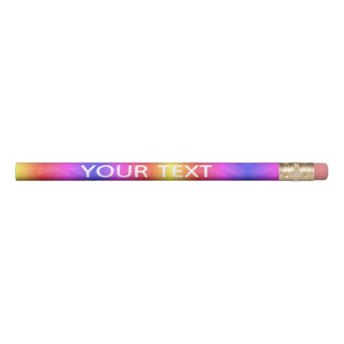 Kid's Rainbow Cute Customized Pencils