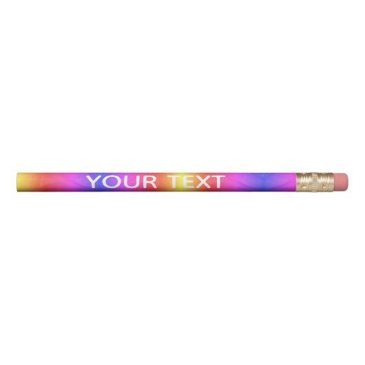 Kid's Rainbow Cute Customized Pencils (Front)
