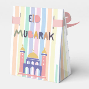 Kids Rainbow Eid Mubarak Eid Gift & Favor Boxes