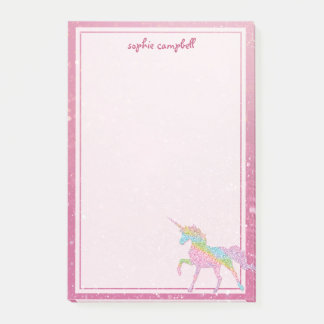 Kids Rainbow Unicorn Post-it Notes