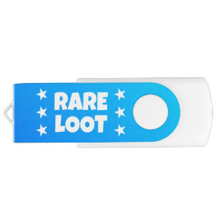 Kids Rare Loot Blue Stars Gamer Flash Drive