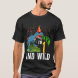 Kids Rawr I&#39;m 1 Year Old And Wild Dinosaur 1st Bir T-Shirt