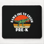 Kids Rawr-ing To Crush Pre-k Grade - Dinosaur Pun  Mouse Pad