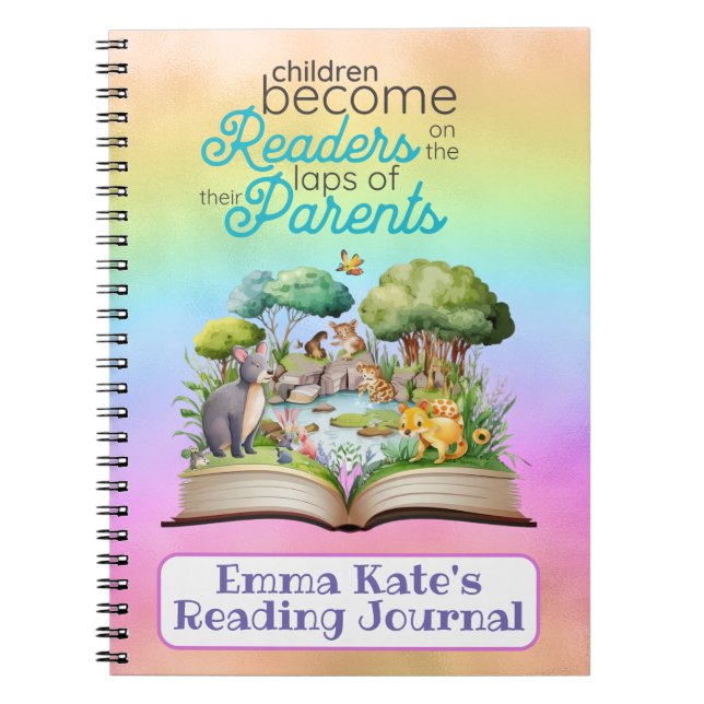 Kid's Reading Journal Notebook (Front)