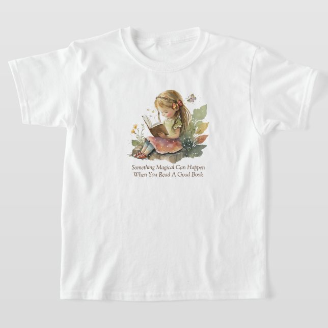 Kids Reading T-Shirt (Laydown)