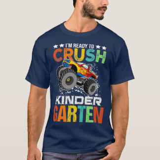 Kids Ready to Crush Kindergarten Monster Truck Boy T-Shirt