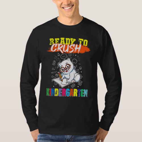 Kids Ready To Crush Kindergarten Polar Bear Presch T_Shirt